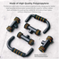 Fitness Push up Bar Stands Pushup Chest Bar Strong Chrome Steel Pushup Stands with Comfortable Foam Grip and Non-Slip Bars image