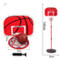 Flashing Enter Basketball Stands 160 Cm Adjustable Height Indoor and Outdoor Sports Toys For Kids image