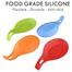 Flexible Almond-Shaped Multi-color Silicone Spoon Rest Holder image