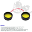 Fog Light Cover For Motorcycle And Car Yellow Color 1Pcs image