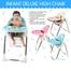 Foldable Baby High Chair Baby Plastic Dining Table High Chair Baby Feeding Chair With Wheel image