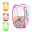 Foldable Mesh Laundry Basket - A Space-Saving Pop-Up Hamper for Dirty Clothes, Toys and More (Multicolor) image