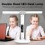 Folding Double Headed Table Lamp With Pen Holder image