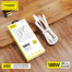 Foneng X80 100W 1.2M 3 in1 USB to USB-C / Lightning / Micro USB Cable- White image