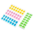 Food Grade Ice Cube Tray Silicone Mold With Clear Lid 14 Cavities Easy to Stack and Use (Multicolor) image