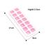 Food Grade Ice Cube Tray Silicone Mold With Clear Lid 14 Cavities Easy to Stack and Use (Multicolor) image