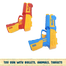 Force Speed Shoot Toy Gun With Bullets, Animals, Targets High Quality For Kids (nub_gun_double_5100) Multicolor image
