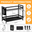 Forthcan Dish Drying Rack Kitchen Dish Drying Stand 2 Layer Dish Drainer image