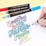 Foska Art Drawing Outline Fineliner Color Marker Pens - 12 Colour image