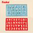 Foska Plastic Stencil Ruler 2 Colors Set image