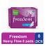 Freedom Sanitary Napkin Heavy Flow Wing 8 Pads (Latest) - HPA3 image