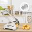 French Fries Cutter Machine, Commercial Stainless Steel 2-Blade French Fry Potato Vegetable Cutter Slicer Potato Chipper Fries Slicer, Multi-Function Home Potato Chopper for Vegetable, Fruit image