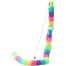 Funny Cat Stick Toy Bell Caterpillar Interactive Teaser Wand (Rainbow) image