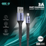 GEEOO DC20M 3A Micro Fast Charging Short Cable image