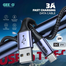 GEEOO 1 Meter Fabrics Cable Type-c 3A Fast Charging With Data - DC25C image