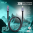 GEEOO 1 Meter Fabrics Cable C-L 30W Fast Charging With Data - DC27C-L image