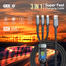 GEEOO DC305 3 IN 1 Super Fast Charging Cable-Black image