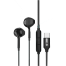 GEEOO TC-555 Type-C Half In-Ear Wired Earphone Black image
