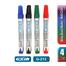 GXin Multi-Color Refillable White Board Marker Pen - 4 Pieces image