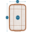 G and S Metal Products Company Nonstick Oven Crisper Basket with Pan, 13.9 x 9.9, Copper, 9037-AZ image