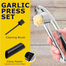 Garlic Press Chopper - Silver image