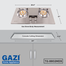 Gaz TG-8802MD9 Smiss Double Burner Stainless Steel Auto Ignition LPG Gas Stove image