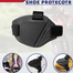 Gear Rubber Shoe Protector For Motorcycle Rubber Made Black 1Pcs image