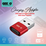 GEEOO AD7 USB GEEOO USB to Type-C Charging Adapter Female to Male with Data Transfer - AD7male to Type-C female Adapter-Any color image