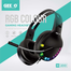 GEEOO H200 PRO Over-Ear 3.5mm Wired Gaming Headset with RGB Lighting image