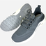 Gents Grey Color Mesh Knitting Lightweight Breathable Slip On Walking Shoes Casual Comfortable Workout Sneakers image