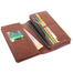 Genuine Leather Long Wallet Brown. image