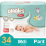 Giggles Pants System Baby Diaper (Midi) (4-9 kg) (34 Pcs) image