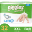 Giggles Premium Belt System Baby Diaper (XXL Size) (15-30 Kg) (32 Pcs) image