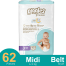 Giggles Premium Belt System Diaper Anti Rash (Midi) (4-9 Kg) (62 Pcs) image