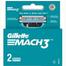 Gillette Mach 3 Manual Shaving Razor Blades - 2s Pack image