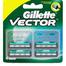 Gillette Vector plus Manual Shaving Razor Blades - 4 Cartridge image