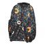 Girls Nylon Leaf Print Backpack With Pocket SIZE 16 INCH image