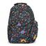 Girls Nylon Leaf Print Backpack With Pocket SIZE 16 INCH image