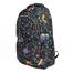 Girls Nylon Leaf Print Backpack With Pocket SIZE 16 INCH image