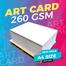 Glossy Art Card A4 Art Card 260GSM Print Magazine Calendar Catalogue Brochure Leaflet - 20 pcs pack image