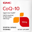 Gnc CoQ-10 50mg Dietary Supplement - 120 Softgels Capsules image