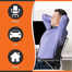 GoMechanic Memory Foam Lumbar Support for Back Pain Relief Compatible with Computer, Office Chairs and Cars, Ergonomic Designs Having Anti Sweat Mesh Cover on Lumbar Chair Support (Black) image