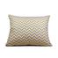 Gold Sparkle, Afsan Printed, Premium Cushion Cover, Gold And White 16x20 Inch image