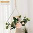 Golden Metal Wall Hanging Flower Showpiece image