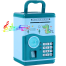 GuDoQi Piggy Bank Cash Coin Money Bank with Music Safe Lock with Password and Fingerprint Unlocking Simulation image