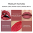HANDAIYAN 6 Colors Long Lasting Velvet Lips Tint Liquid Lipsticks Waterproof Non-Stick Cup Lipgloss Gift Set (A) image