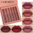HANDAIYAN 6 Colors Long Lasting Velvet Lips Tint Liquid Lipsticks Waterproof Non-Stick Cup Lipgloss Gift Set (A) image