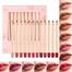 HANDAIYAN Matte Lipstick Lip Line Pencil Set-12pcs image