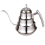 HELEN CURTAIN Coffee Drip Gooseneck Pot Kettle Teapot Tea Kettle Coffee Stainless Steel Teapot Stainless Steel Gooseneck for Drip Coffee Drip Tea Kettle,Silver image