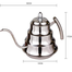 HELEN CURTAIN Coffee Drip Gooseneck Pot Kettle Teapot Tea Kettle Coffee Stainless Steel Teapot Stainless Steel Gooseneck for Drip Coffee Drip Tea Kettle,Silver image